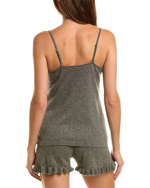 Sofiacashmere Gray 2Pc Cashmere Cami & Short Set