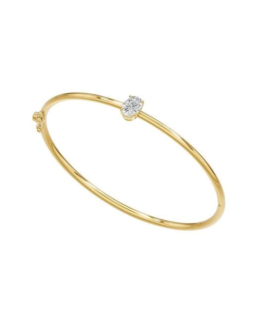 Lab Grown Diamonds Metallic 18K Over 1.00 Ct. Tw. Lab-Grown Diamond Bracelet