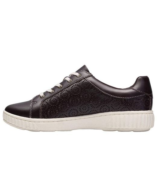 Clarks Brown Caroline Rio Leather Sneaker