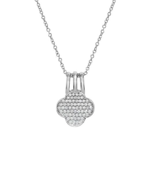 H.J. Namdar White 14K 0.45 Ct. Tw. Diamond Pave Necklace