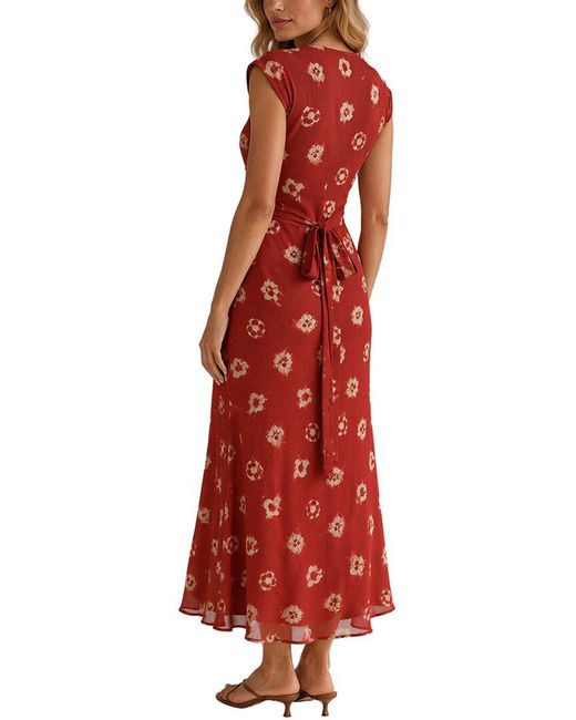 COLON DIANA Red Maxi Dress