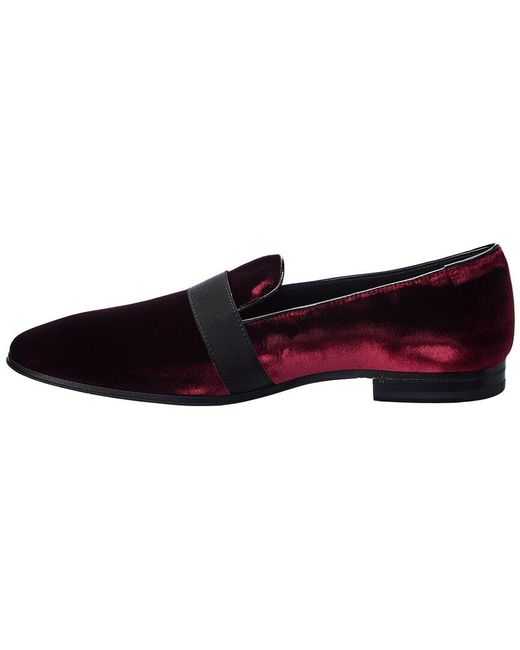 Tod's Red Tods Velvet & Patent Loafer for men