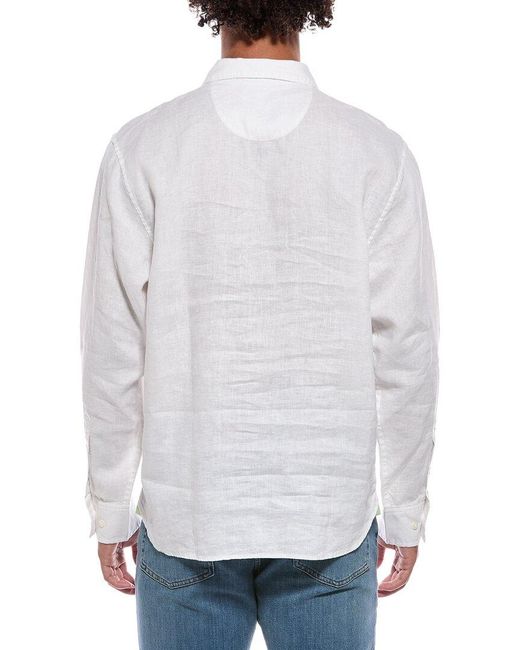 Tommy Bahama White Seaside Views Linen Shirt for men