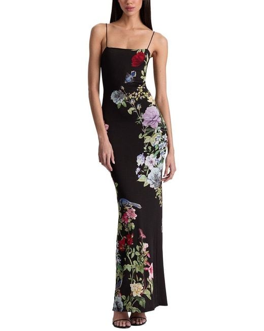 Alice + Olivia Black Fifi Maxi Dress
