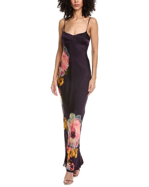 Amanda Uprichard Purple Janeiro Maxi Dress