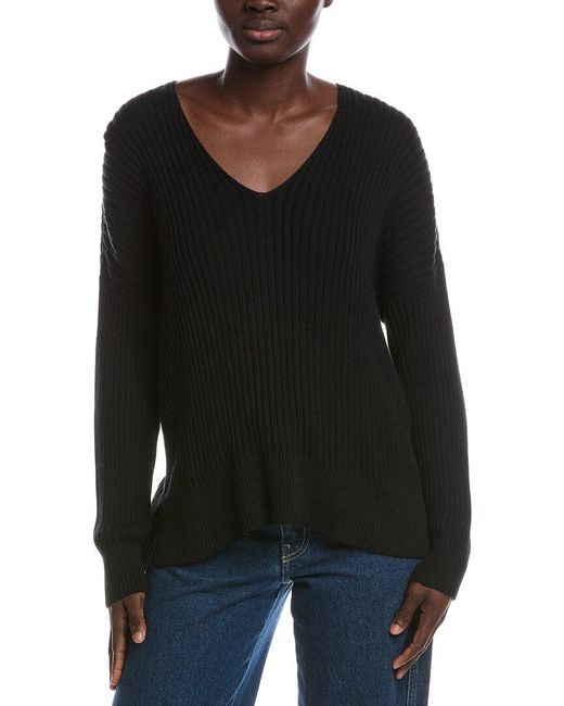 Eileen Fisher Black V-Neck Sweater