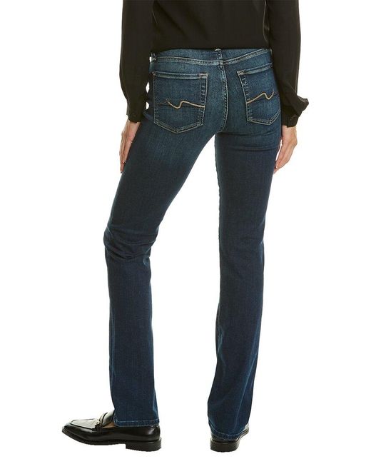 7 For All Mankind Blue B(air) Kimmie Fate Form Fitted Straight Leg Jean