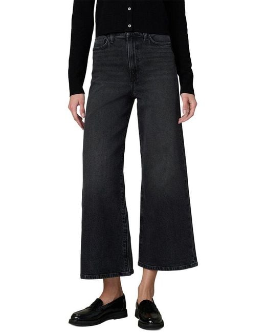 Joe's Jeans Black The Mia Vagabond Wide Leg Ankle Jean