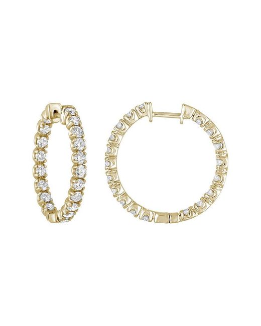 Amairah Metallic 3.00 Ct. Tw. Lab-Grown Diamond Hoop Earrings