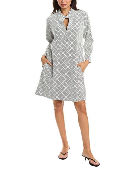 NIC+ZOE Gray Diamond Etching Clementine Dress