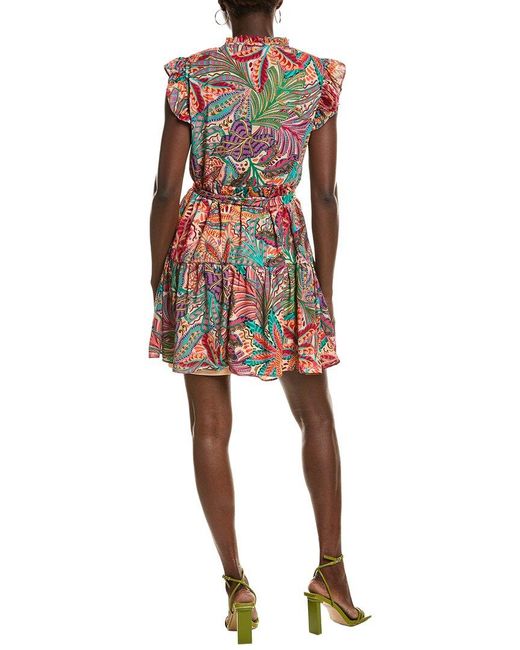 Julia Jordan Red Printed Flex Mini Dress