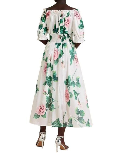 Linda Charm Green Midi Dress
