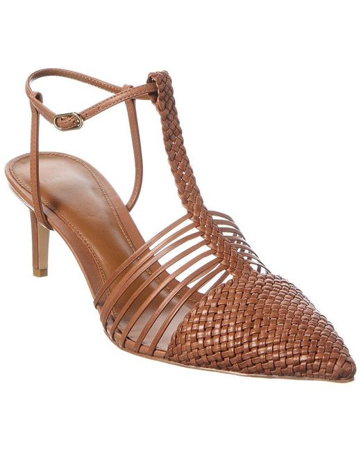 Alexandre Birman Brown Nessa 60 Woven Leather Sandal