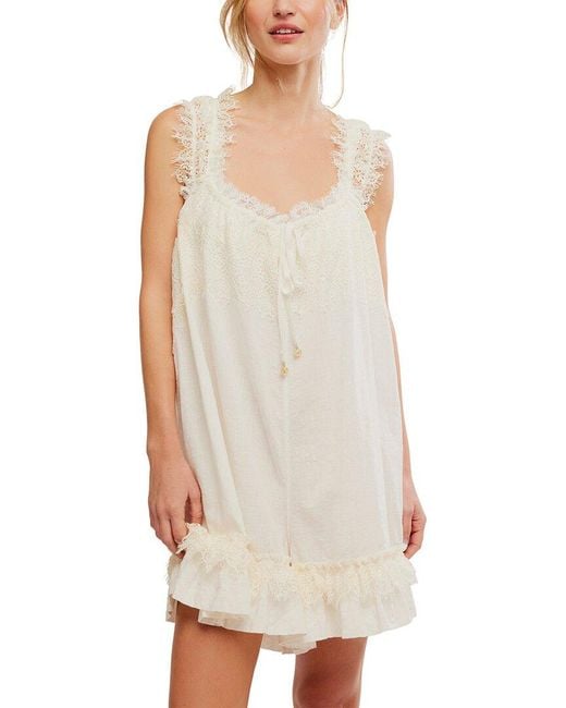 Free People White Wish Me Luck Romper