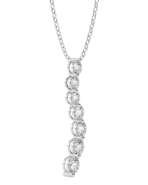Diamond Select Cuts Women's White 14K 2.00 Ct. Tw. Diamond Pendant Necklace