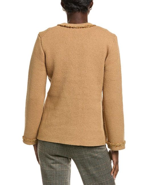 Endless Rose Natural Chain Trim Cardigan