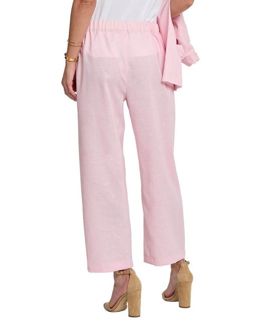 Hinson Wu Pink Bianca Linen Pant