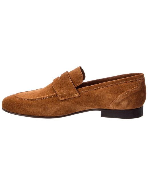 Bruno Magli Brown Nathan Suede Loafer for men