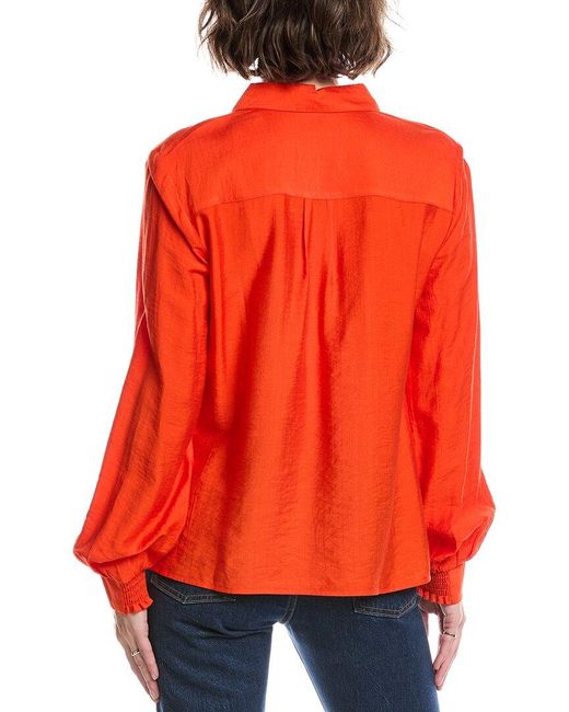 Cabi Red Posh Blouse