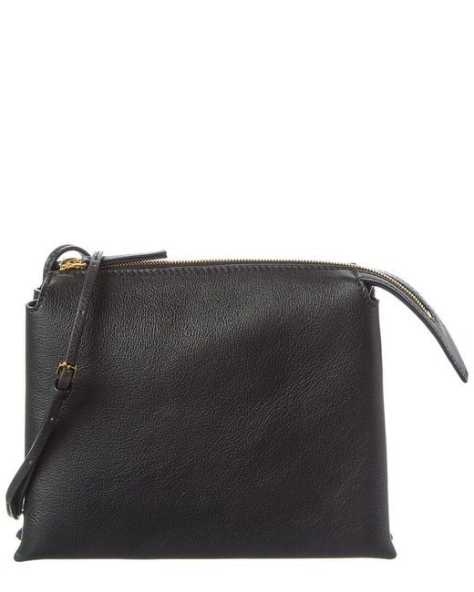 The Row Black Leather Crossbody