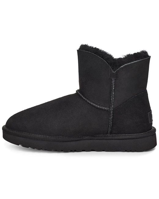 UGG Bailey Mini Suede Classic Boot in Black | Lyst
