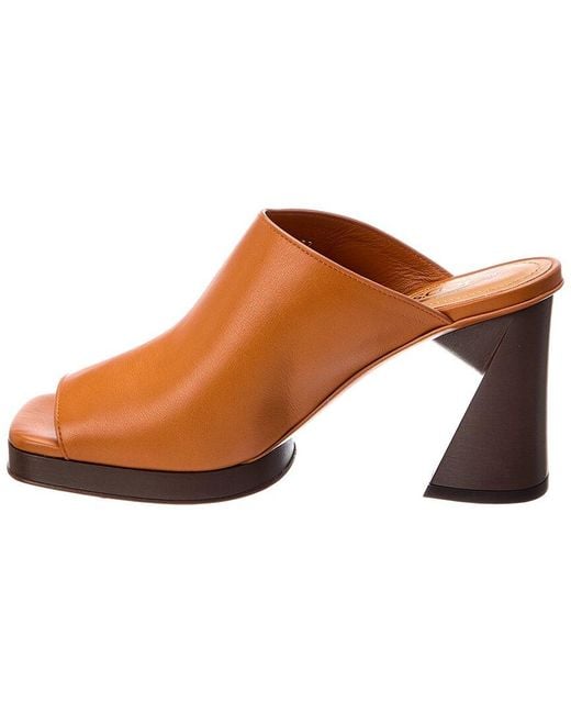 Tod's Brown 90 Leather Sandal