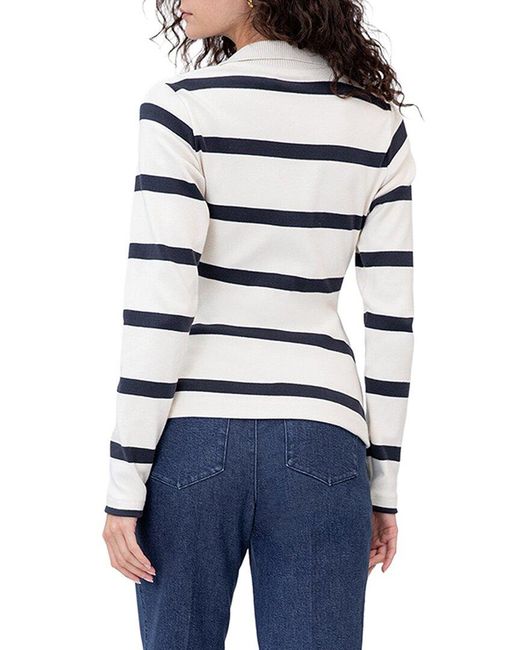 Tanya Taylor Blue Ellicot Top