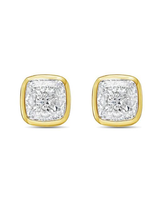 Diana M Metallic Diana M. 14K 10.00 Ct. Tw. Lab-Grown Diamond Stud Earrings