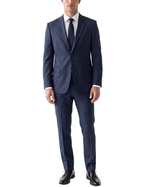 Kilgour Blue 2Pc Wool Suit for men