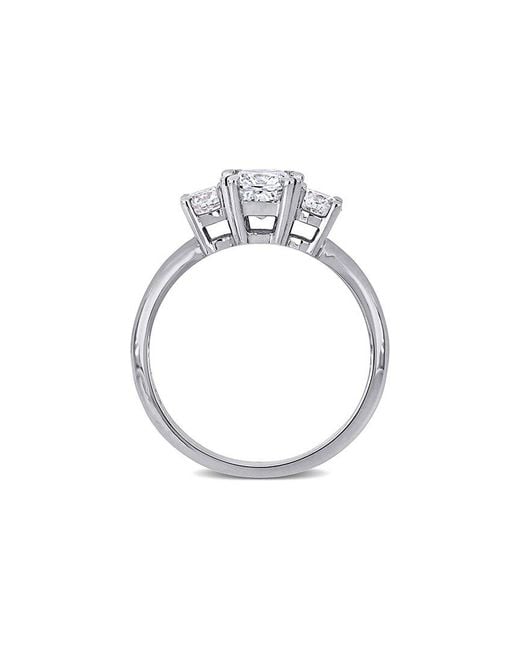 Rina Limor White 14K 1.50 Ct. Tw. Diamond Three-Stone Ring