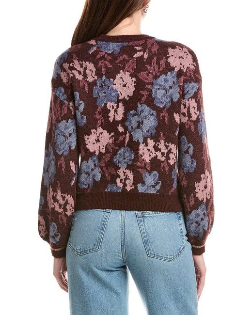 Saltwater Luxe Red Printed Sweater