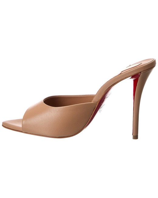 Christian Louboutin Natural Miss Z 100 Leather Mule