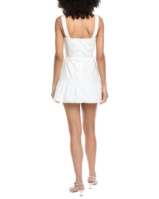 Amanda Uprichard White Danner Skort Romper