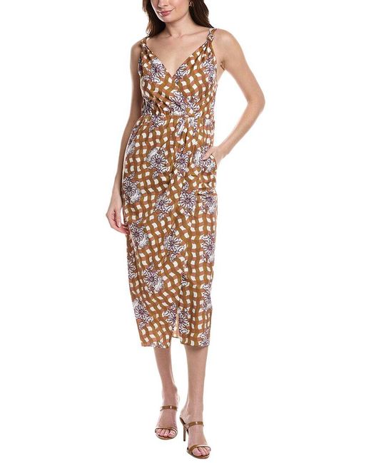 Rebecca Taylor Multicolor Gingham Whisper Midi Dress