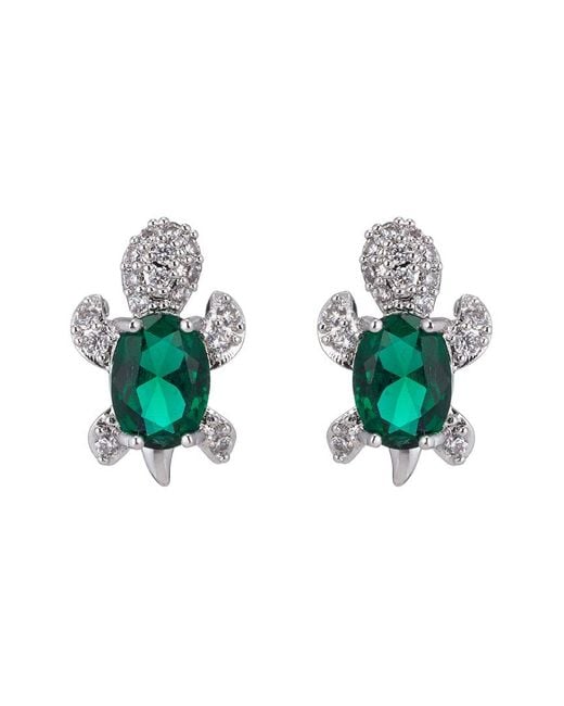 Eye Candy LA Green Claire Cz Studs