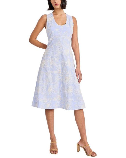 Maggy London Blue Midi Dress