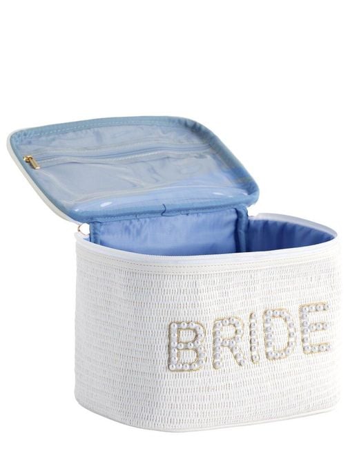 Shiraleah White Bride Cosmetic Case