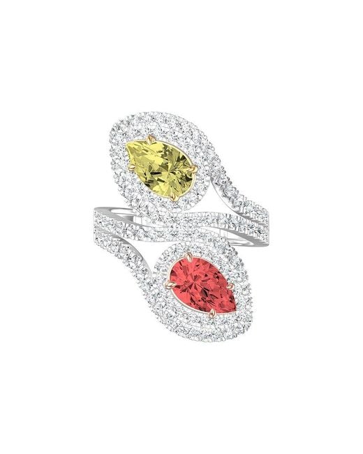 Lab Grown Diamonds White 14K 5.25 Ct. Tw. Lab-Grown Diamond Fashion Ring