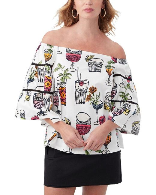 Trina Turk Gray Garnish Top
