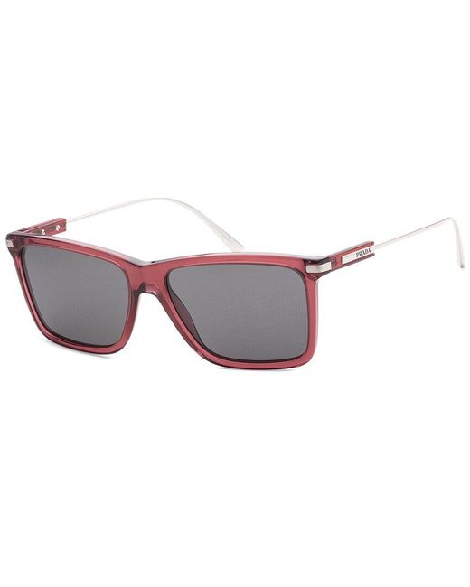 Prada Brown Pr01zs 58mm Polarized Sunglasses for men