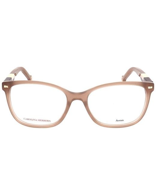Carolina Herrera White 54Mm Optical Frames