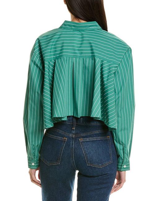 LNA Green Valyria Blouse