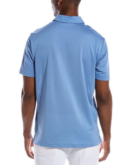 adidas Originals Ottoman Pencil Stripe Polo Shirt in Blue for Men | Lyst