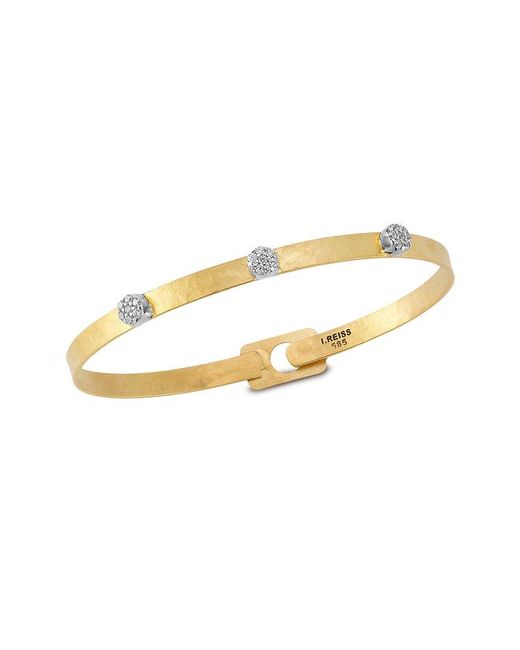 Reiss Metallic 14K 0.21 Ct. Tw. Diamond Bracelet