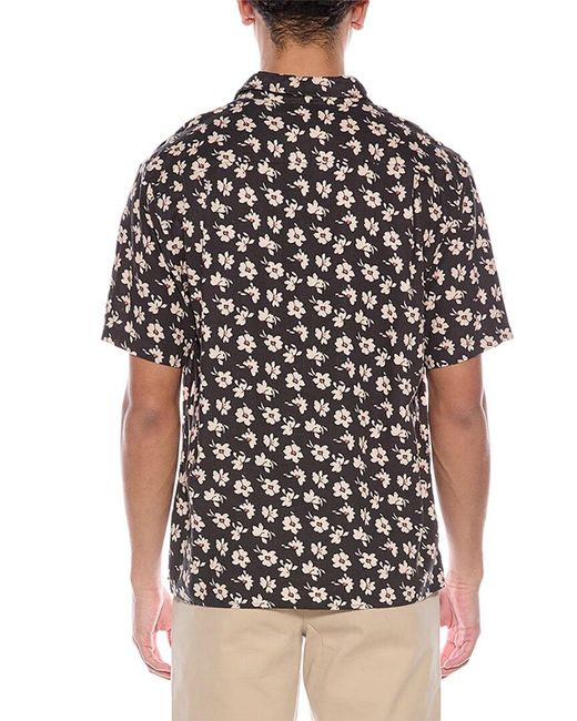 Vince Black Abstract Daisies Shirt for men