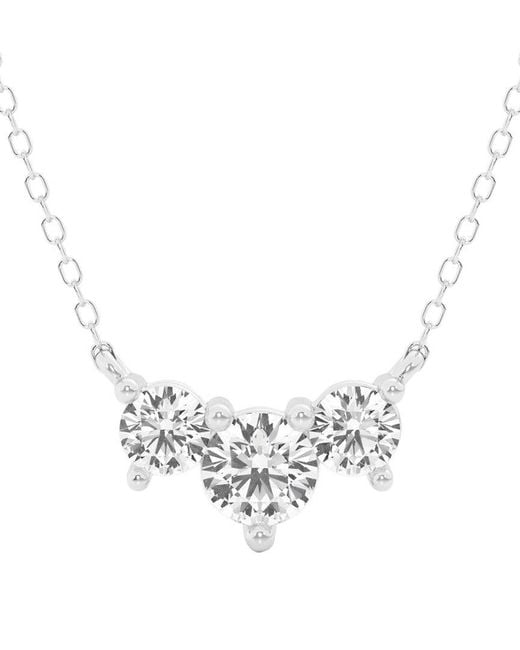 Lab Grown Diamonds White 14k 1.00 Ct. Tw. Lab Grown Diamond Pendant Necklace
