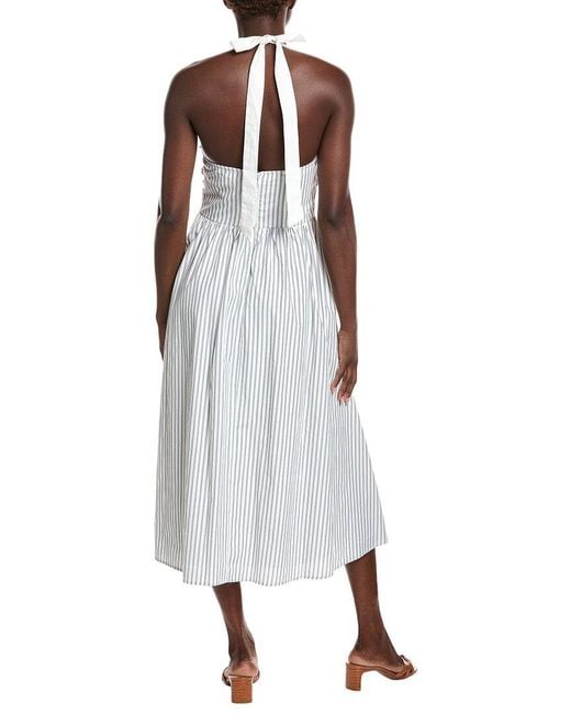 Gracia Gray Stripped Self-Tie Dress