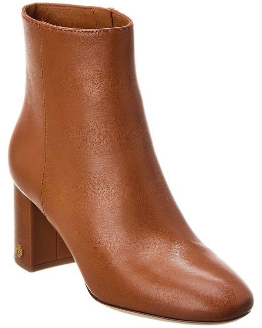 Tory Burch Brown Brooke Leather Bootie