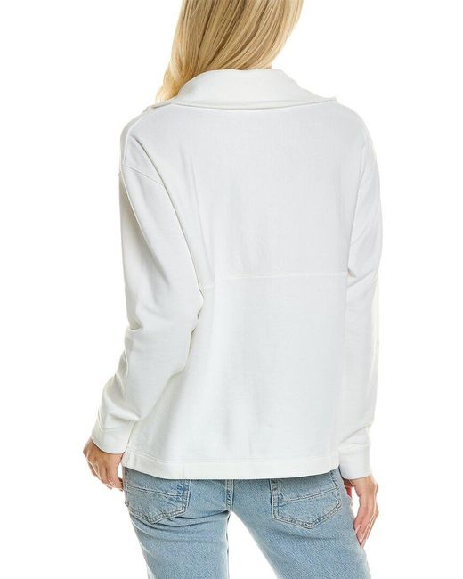 Rebecca Taylor White French Terry Pullover