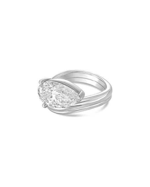 Diana M White Diana M. Platinum 10.00 Ct. Tw. Lab-Grown Diamond Solitaire Ring